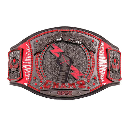 CM Punk Chicago Blackhawks Signature Series Spinner Championship Replica Belt - ELITESTRAPES LIMITED