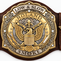Custom Low & Slow BBQ Championship Belt – 6mm