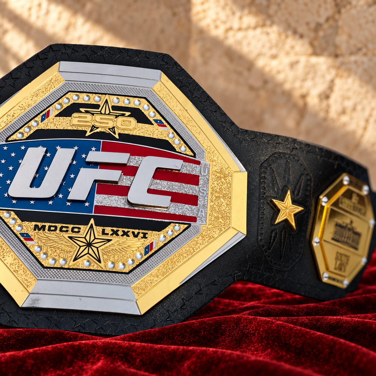 New UFC Freedom Legacy 250 USA Championship Belt Replica