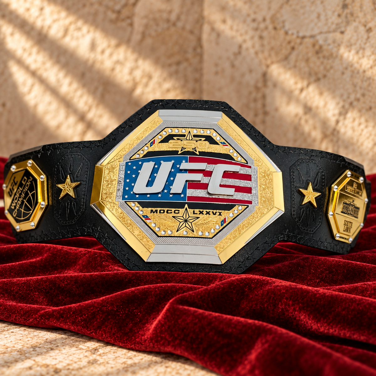 New UFC Freedom Legacy 250 USA Championship Belt Replica