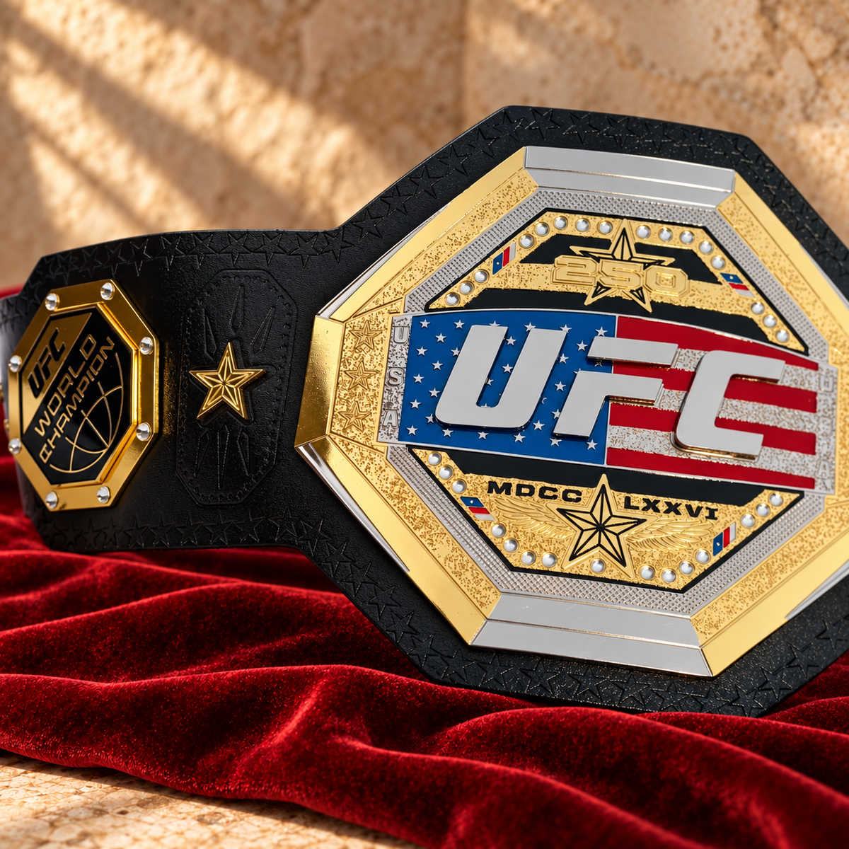 New UFC Freedom Legacy 250 USA Championship Belt Replica