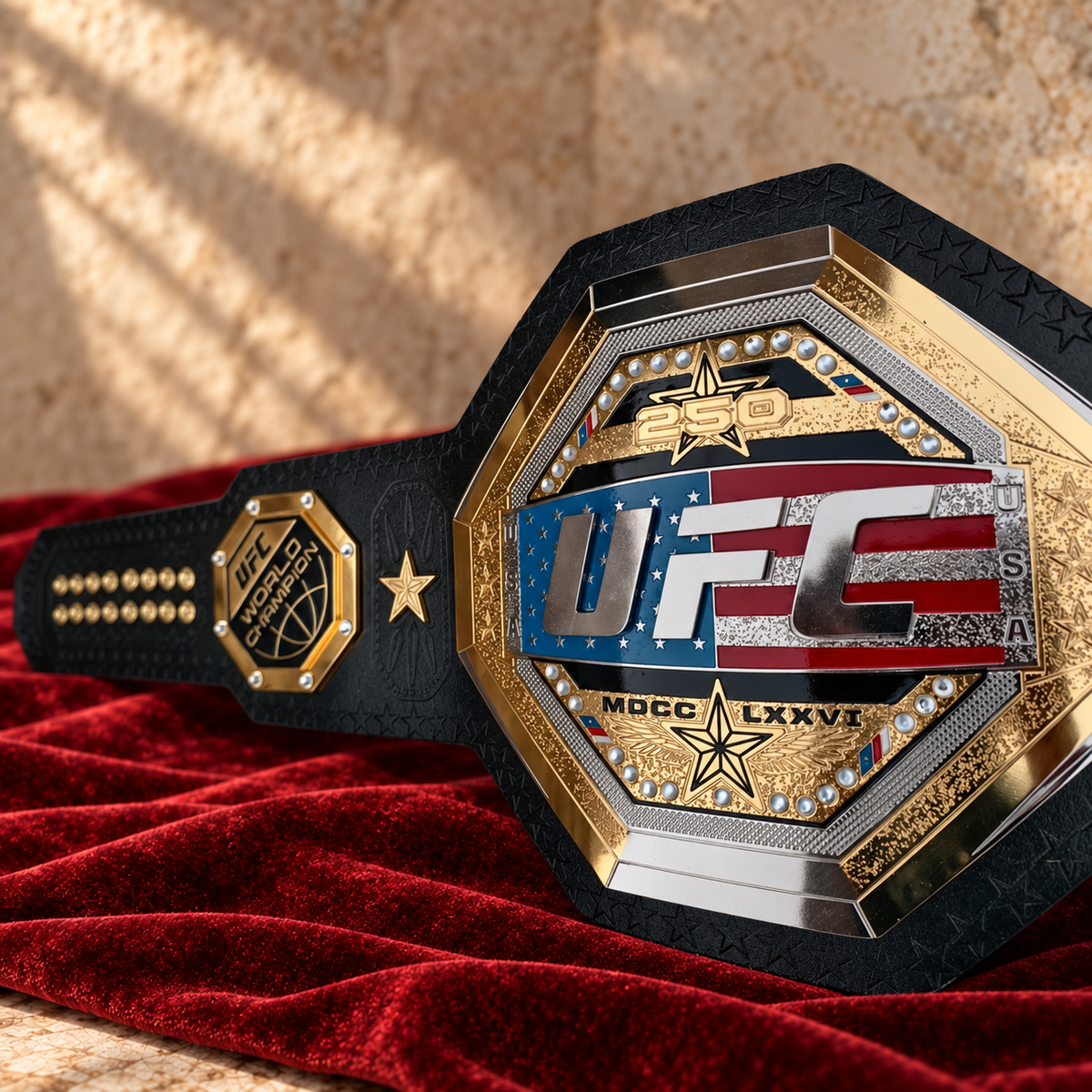 New UFC Freedom Legacy 250 USA Championship Belt Replica