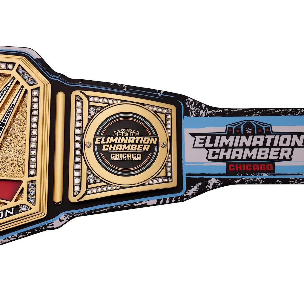 Elimination Chamber 2026 Chicago Championship Replica Title Belt - ELITESTRAPES LIMITED