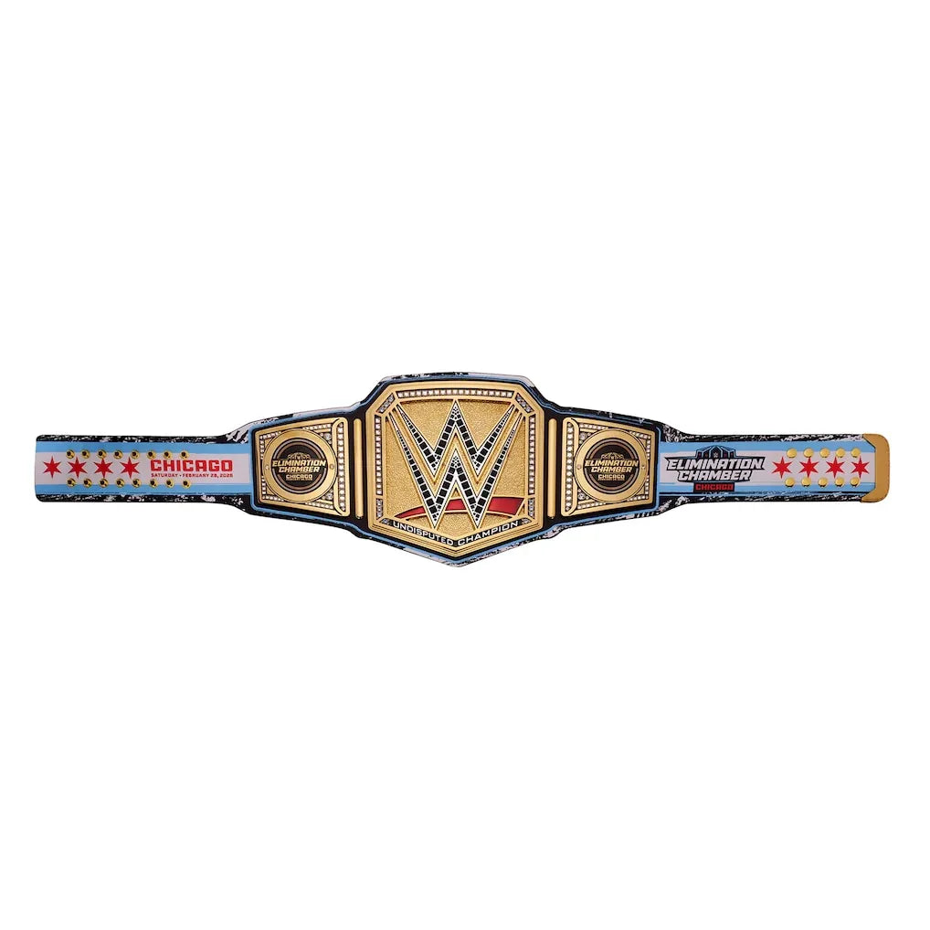 Elimination Chamber 2026 Chicago Championship Replica Title Belt - ELITESTRAPES LIMITED