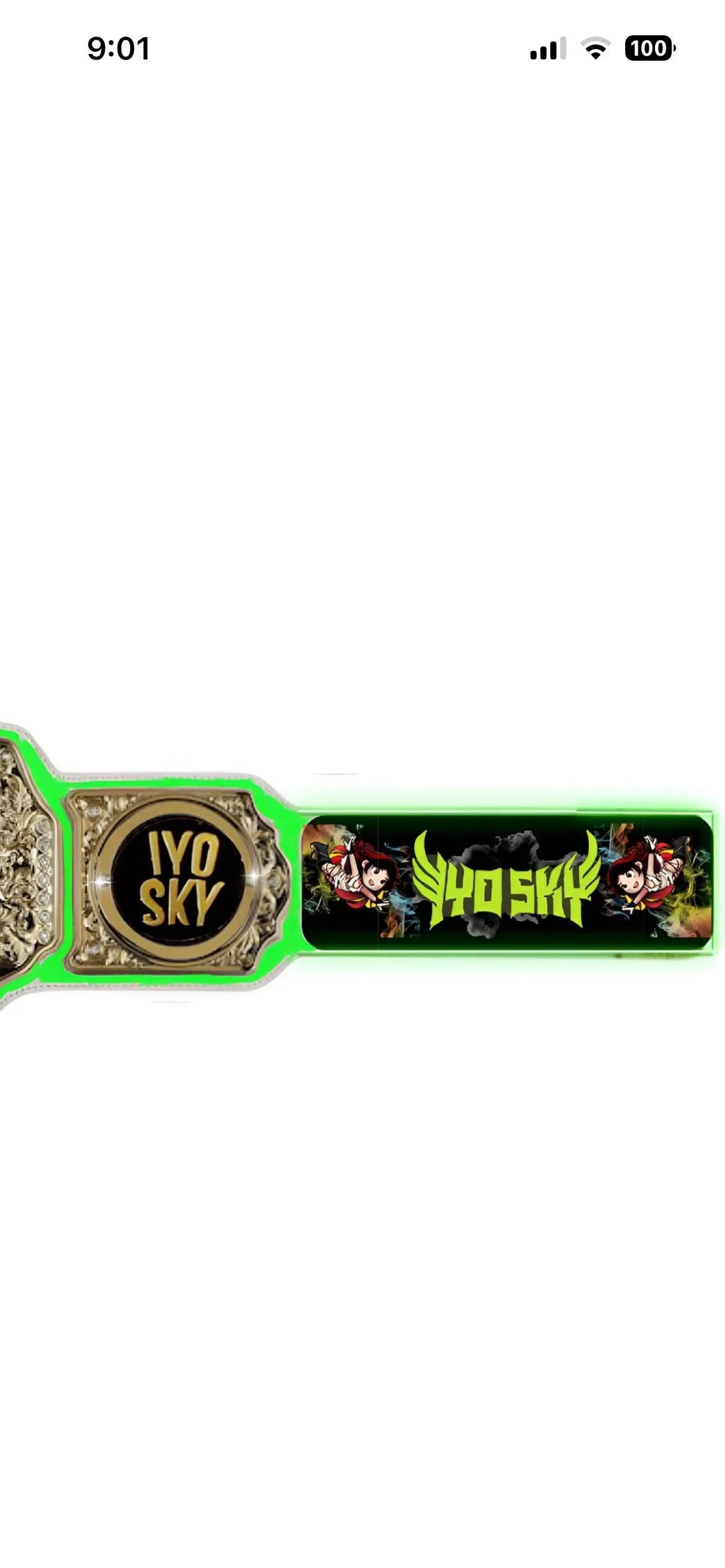 Custom WWE Championship Belt – Iyo Sky “Genius of the Sky” Edition