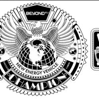 BeyondEV "New Energy Vehicle" Championship Belt – Custom Gold & Chrome Edition 6mm