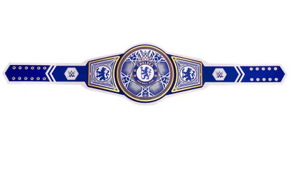 WWE x Chelsea Legacy Championship Replica Title Belt 4mm + WWE Manchester United Legacy Championship Title Belt 4mm with 2 bags and 2 wall hangers