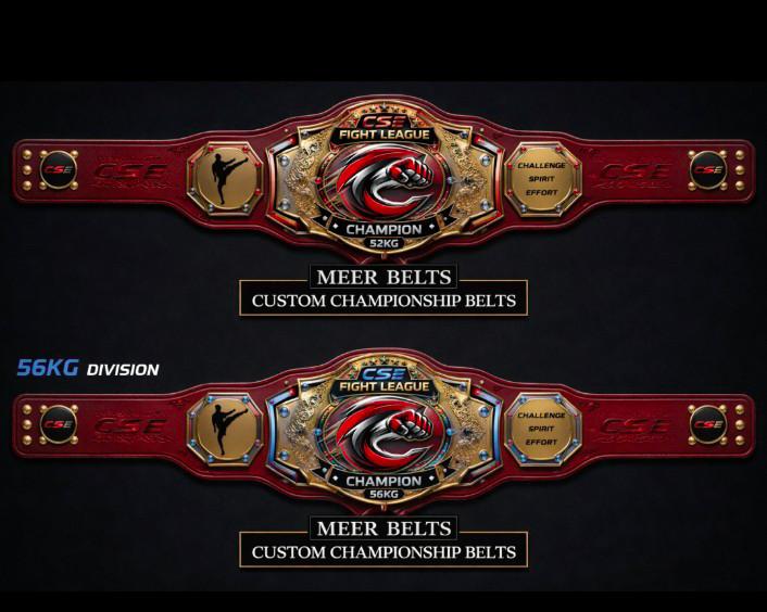 CSF Fight League Custom Championship Belt 8mm half payment