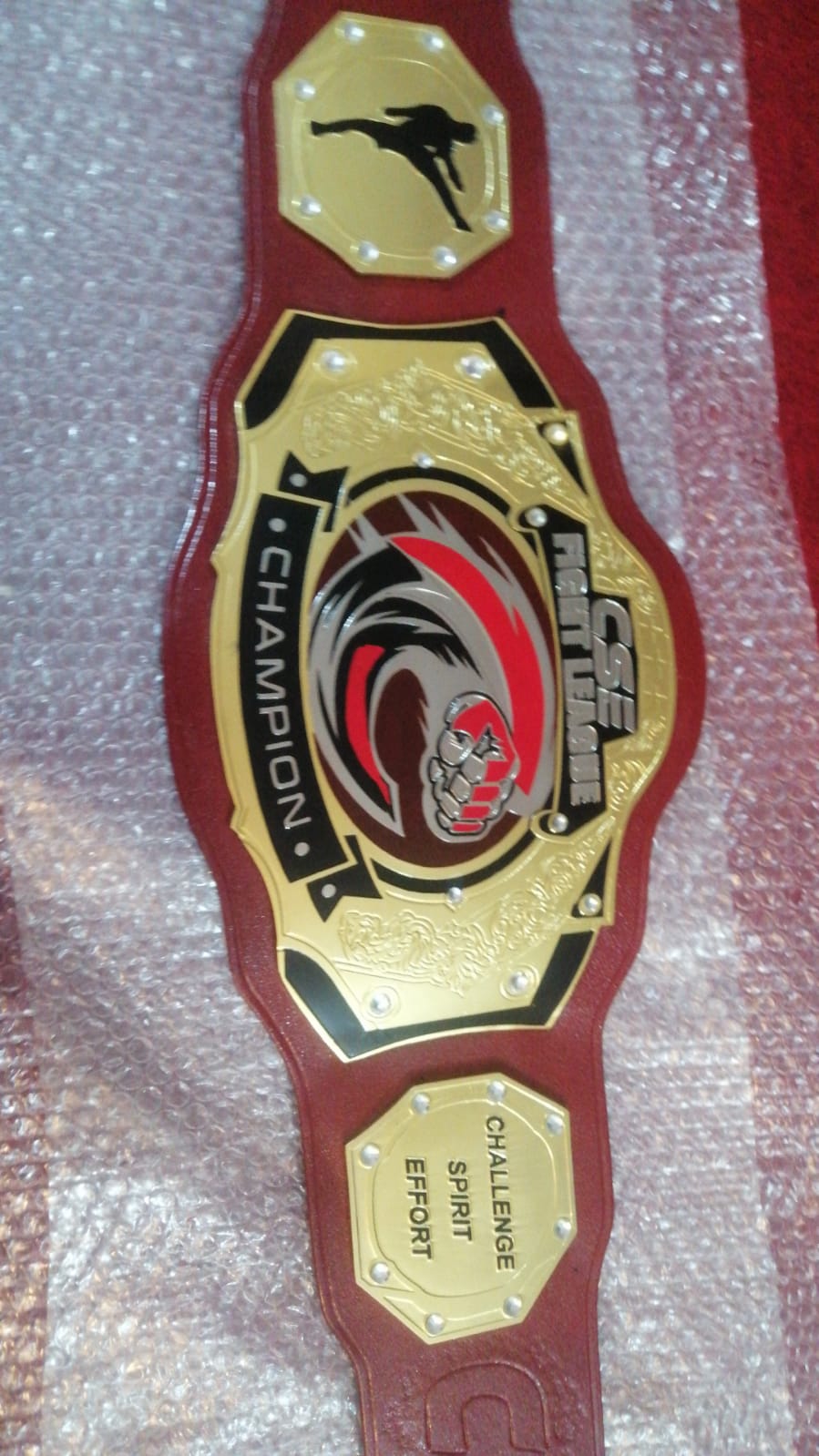 CSF Fight League Custom Championship Belt 8mm half payment