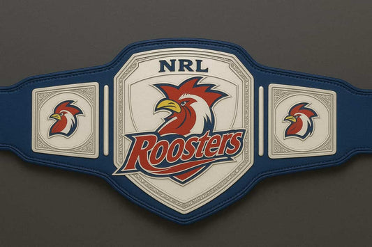 Nrl Sydney rooster belt 4mm with blue strap