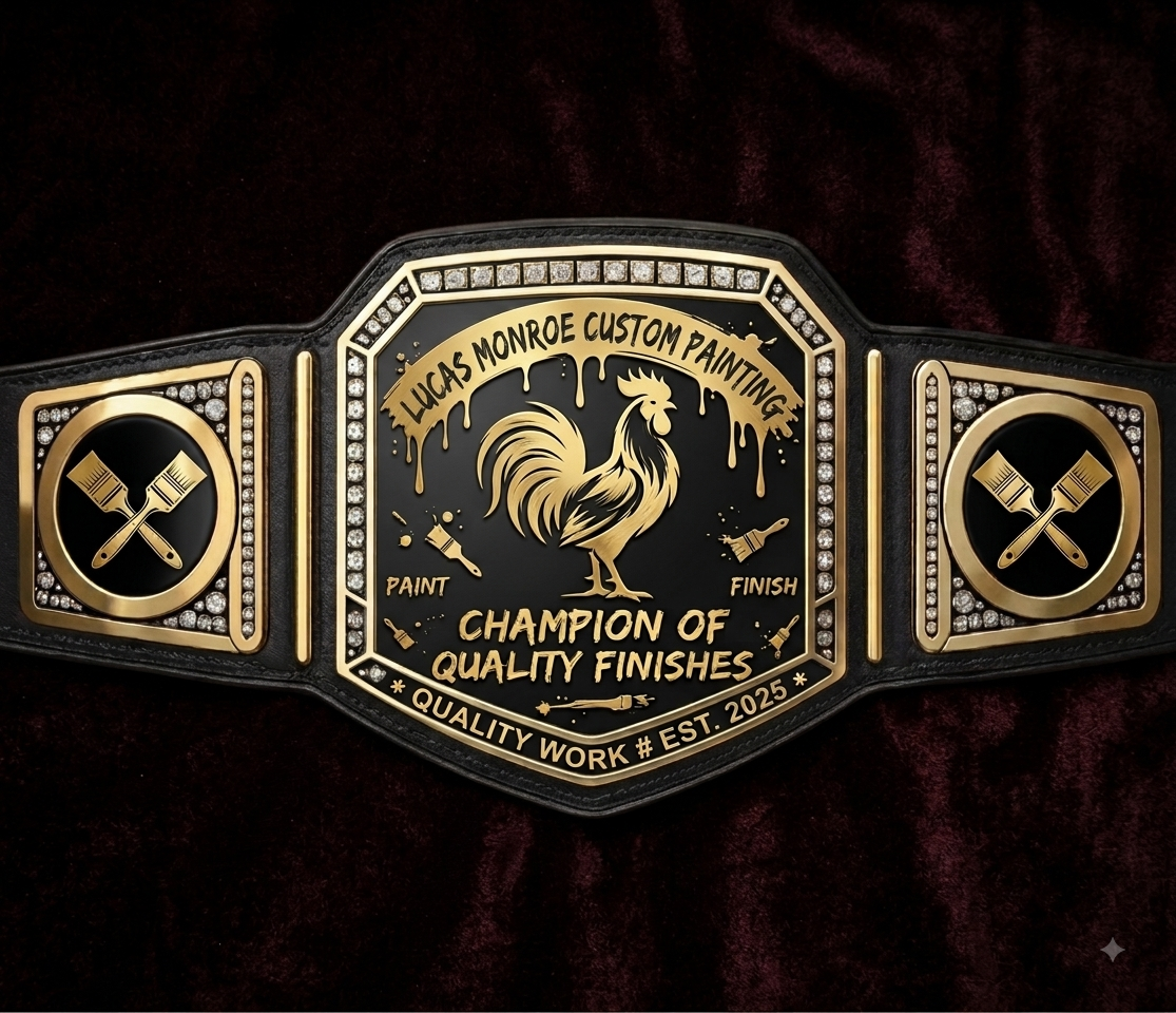 Custom Painting Business Championship Belt – Personalized Custom Logo & Design 2mm