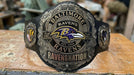 Baltimore Football Championship Title Belt - Custom Zinc Etched Real Leather Strap 6mm