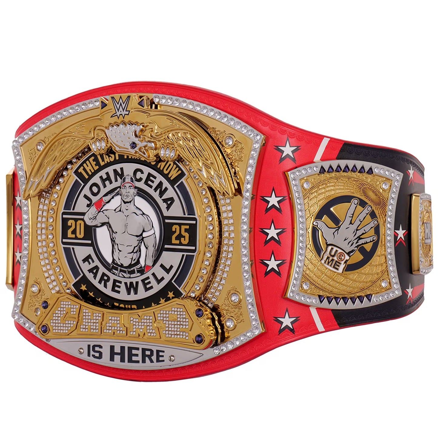 John Cena Farewell 2025 Spinner Championship Belt Replica – Washington Gold Wrestling Title