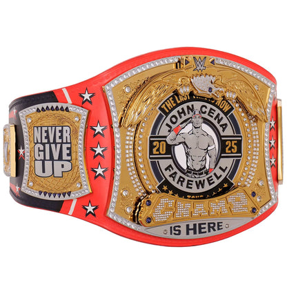 John Cena Farewell 2025 Spinner Championship Belt Replica – Washington Gold Wrestling Title