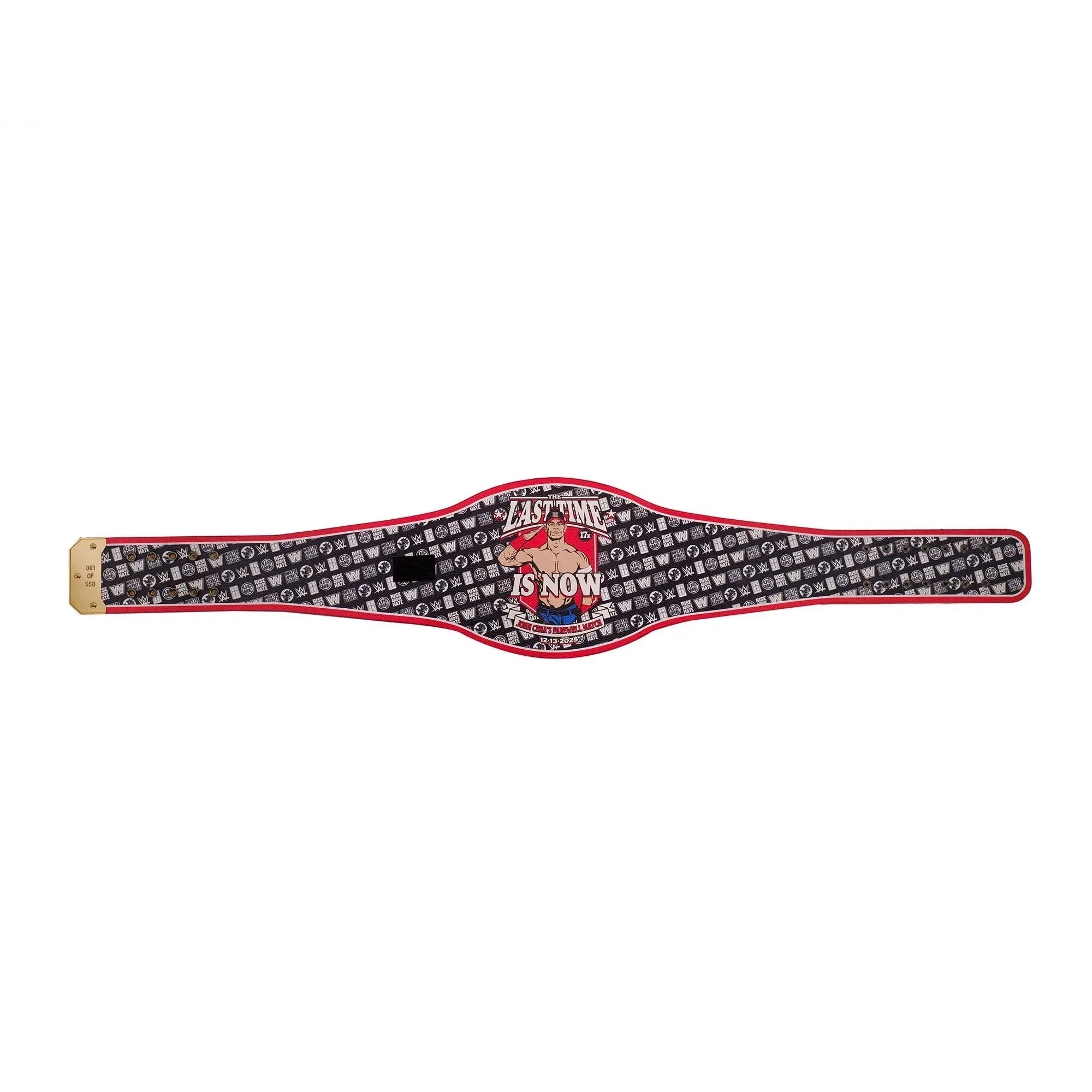 John Cena Farewell 2025 Spinner Championship Belt Replica – Washington Gold Wrestling Title