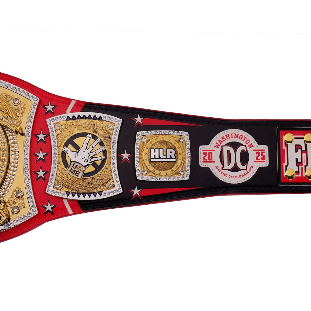 John Cena Farewell 2025 Spinner Championship Belt Replica – Washington Gold Wrestling Title
