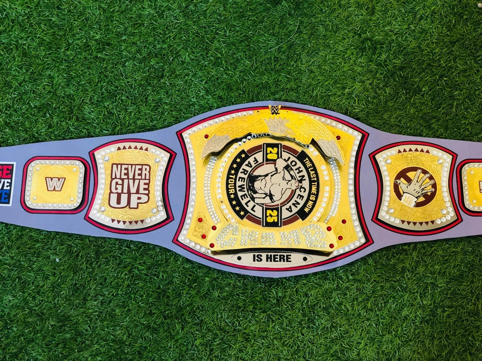 John Cena WWE Autographed Farewell Tour 2025 Dayton Replica Championship Title Belt