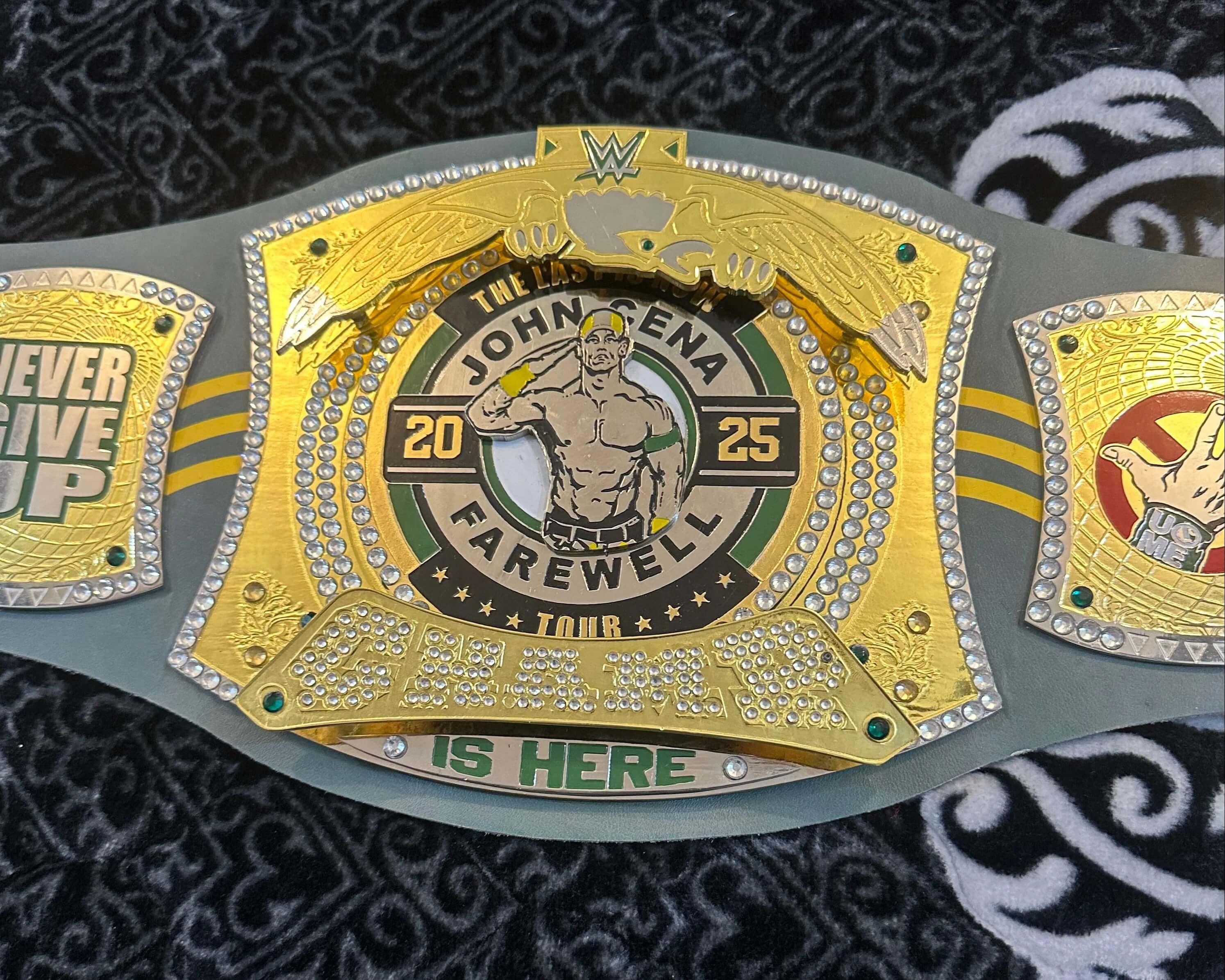 WWE John Cena Farewell Tour 2025 Perth Spinner Championship Replica Belt