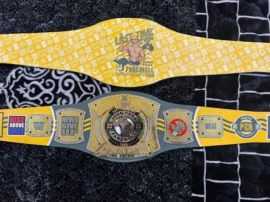 WWE John Cena Farewell Tour 2025 Perth Spinner Championship Replica Belt