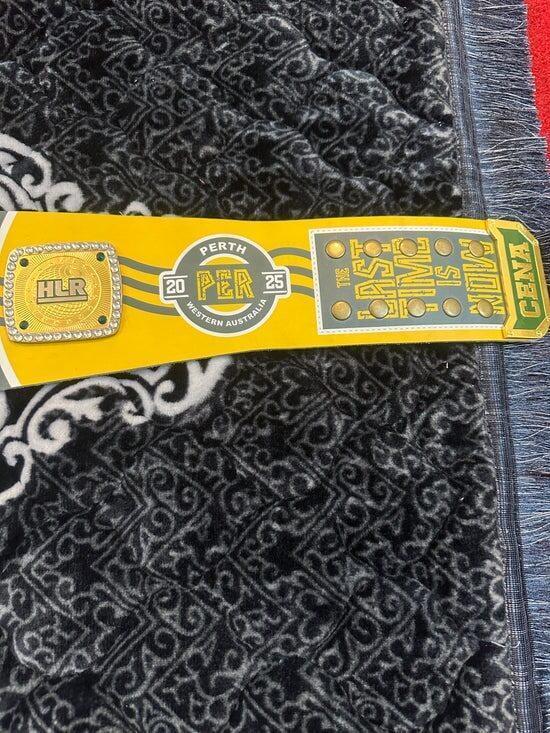 WWE John Cena Farewell Tour 2025 Perth Spinner Championship Replica Belt