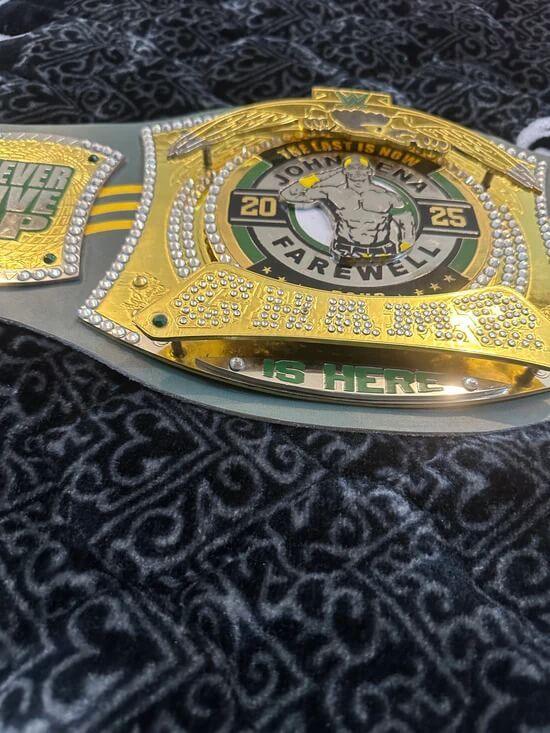 WWE John Cena Farewell Tour 2025 Perth Spinner Championship Replica Belt