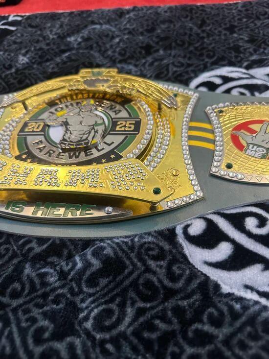 WWE John Cena Farewell Tour 2025 Perth Spinner Championship Replica Belt
