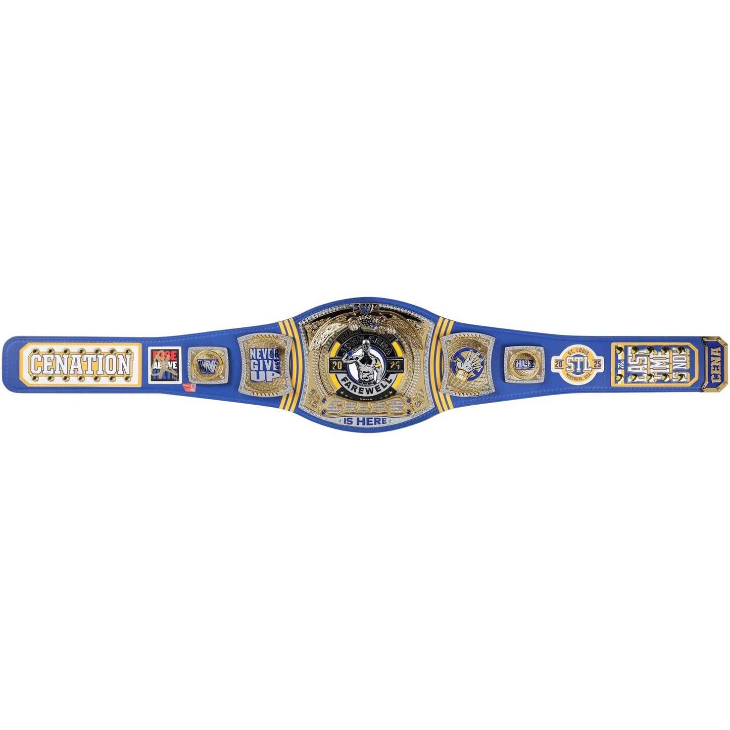 John Cena WWE Autographed Farewell Tour 2025 St. Louis Replica Championship Belt