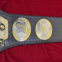 NWA Florida Heavyweight Championship Belt – Hand-Tooled Leather
