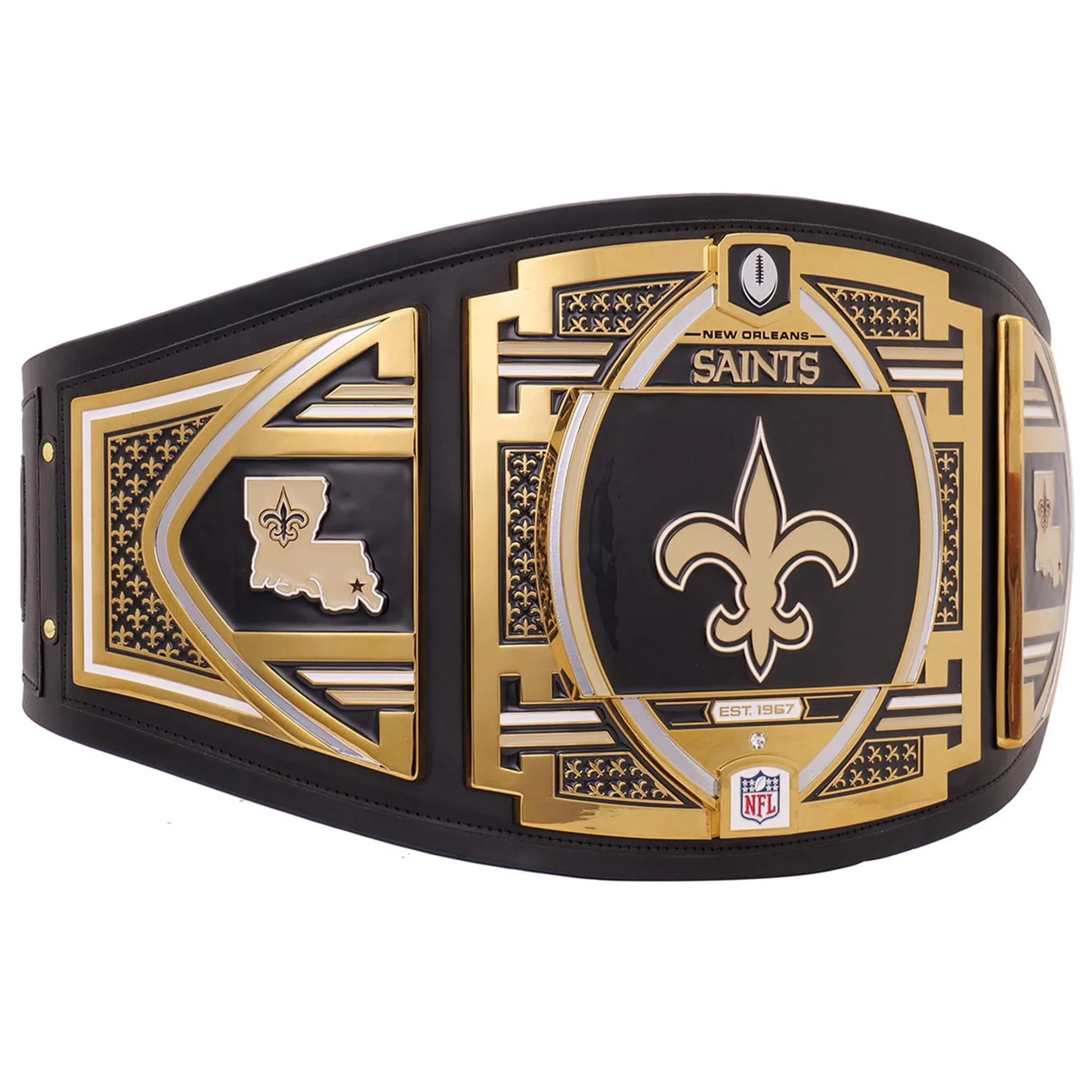 New Orleans Saints WWE Legacy Championship Replica Belt - ELITESTRAPES LIMITED