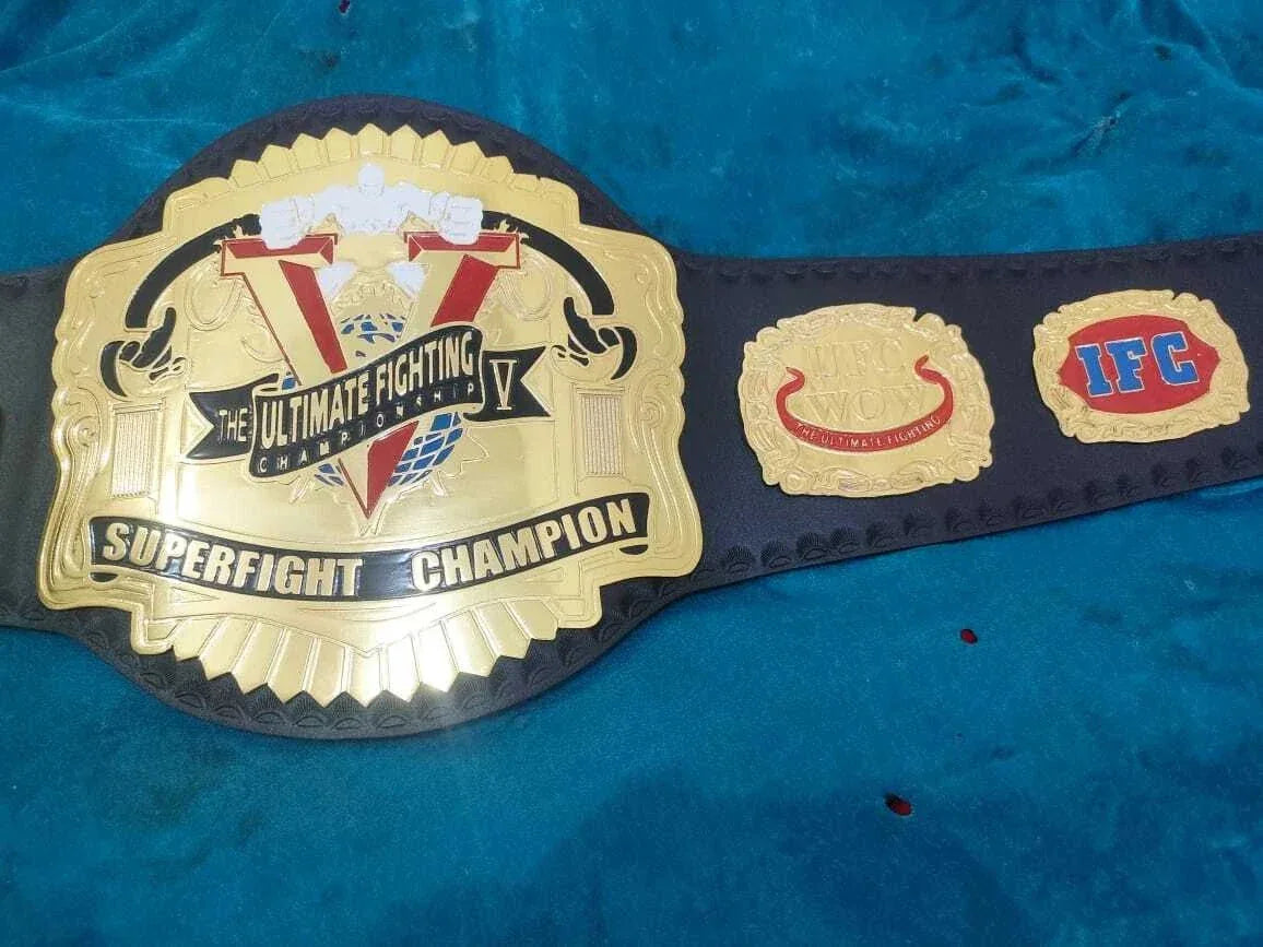 Old UFC SuperFight Championship Belt Replica The Ultimate Fighting Title Belt