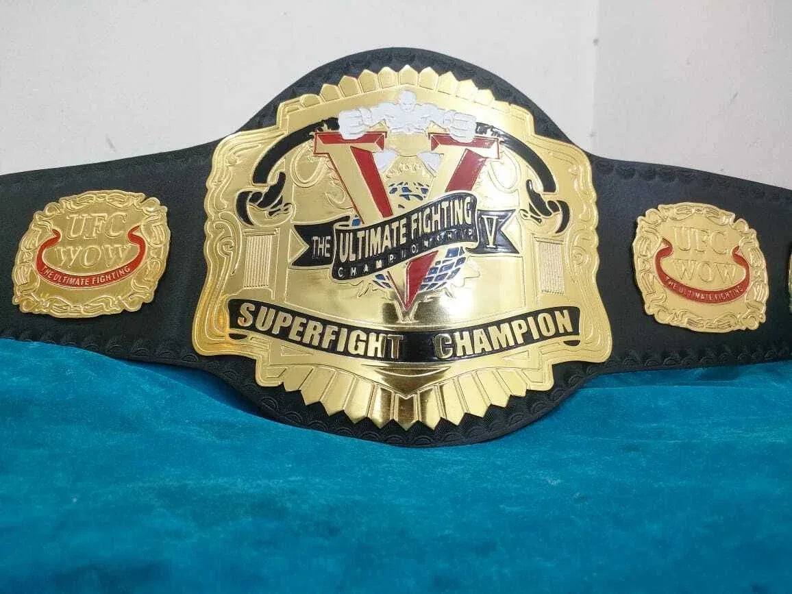 Old UFC SuperFight Championship Belt Replica The Ultimate Fighting Title Belt