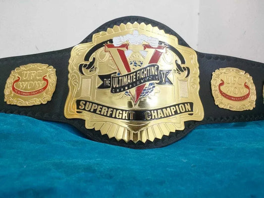 Old UFC SuperFight Championship Belt Replica The Ultimate Fighting Title Belt