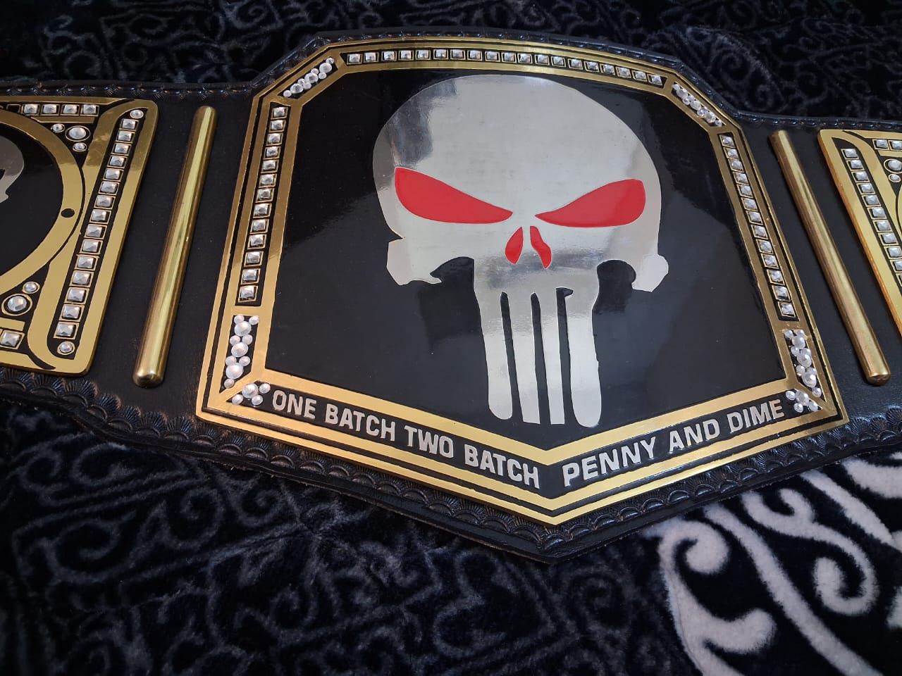 Punisher Skull Wrestling Championship Replica Belt – 4MM Heavyweight