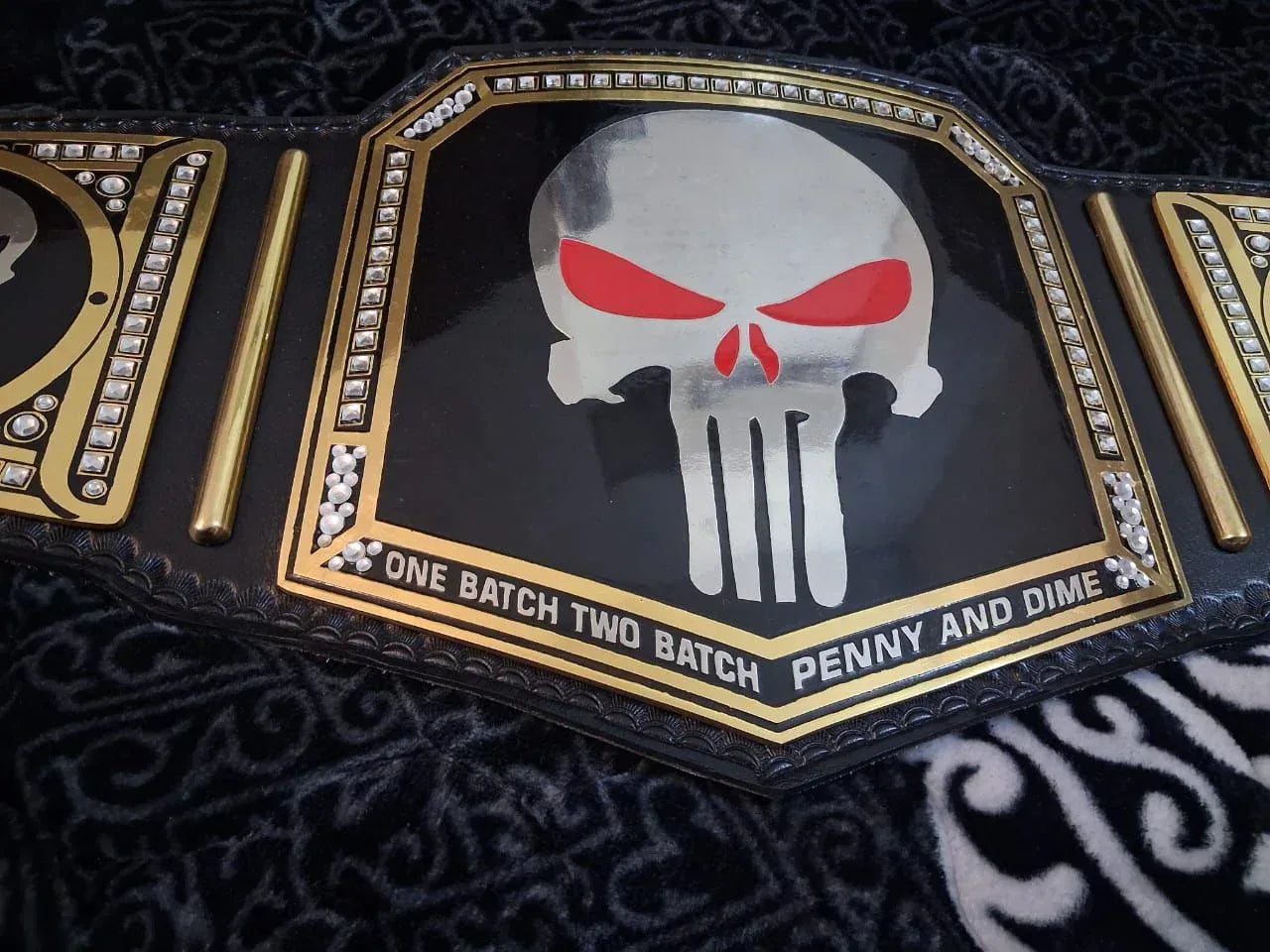 Punisher Skull Wrestling Championship Replica Belt – 4MM Heavyweight