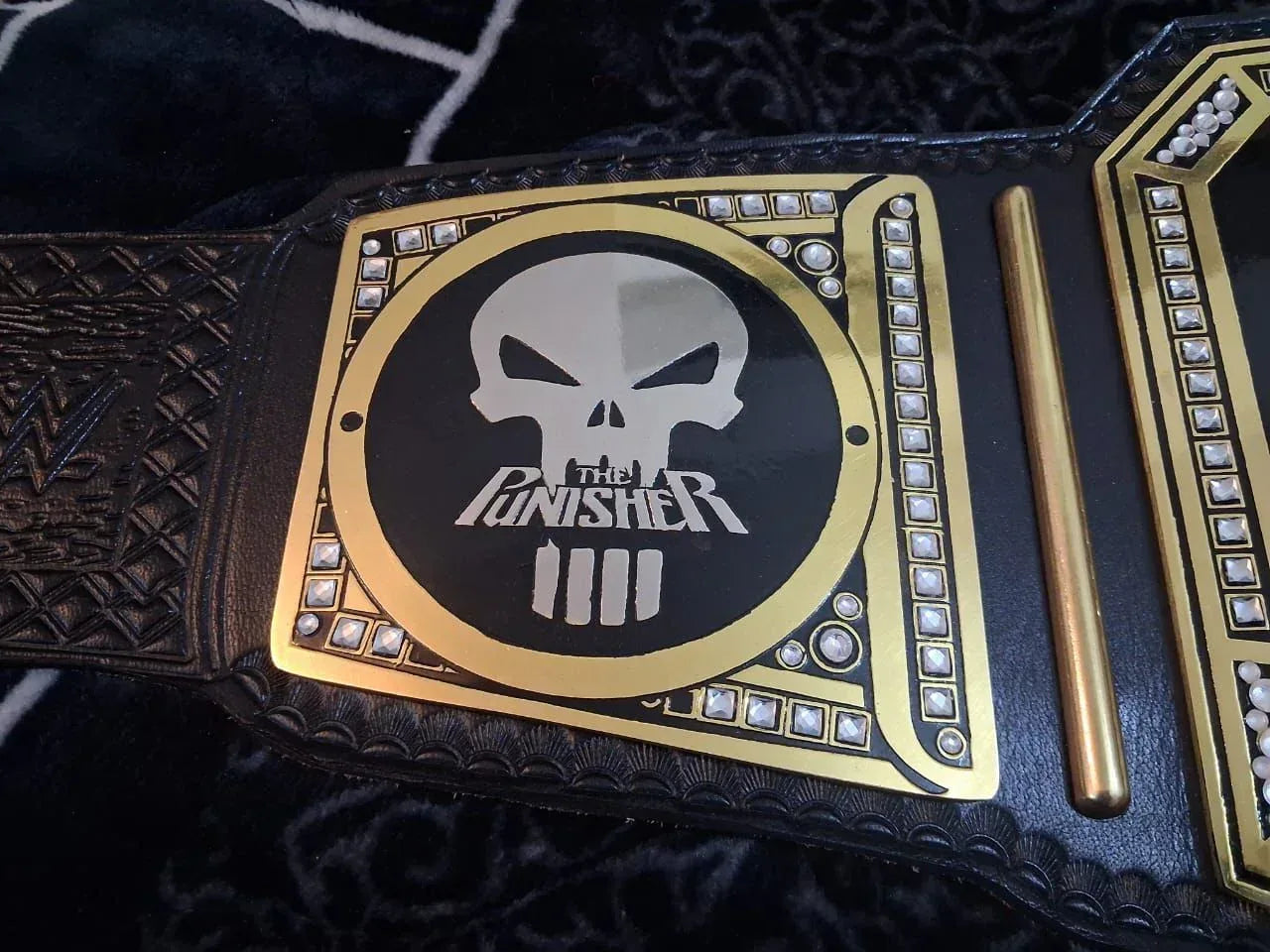 Punisher Skull Wrestling Championship Replica Belt – 4MM Heavyweight