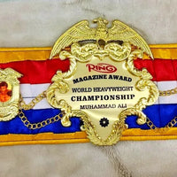 Ring Magazine Muhammad Ali World Heavyweight Championship Replica Belt
