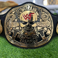 WWF Intercontinental Championship belt and smoking skull wih Dominic Mysterio side plates both 2mm