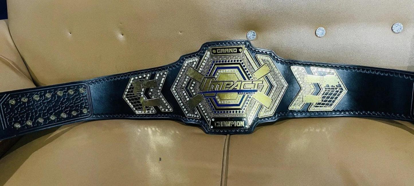 TNA Grand Impact Wrestling Champion Replica Title Belt – Adult Full Size - ELITESTRAPES LIMITED