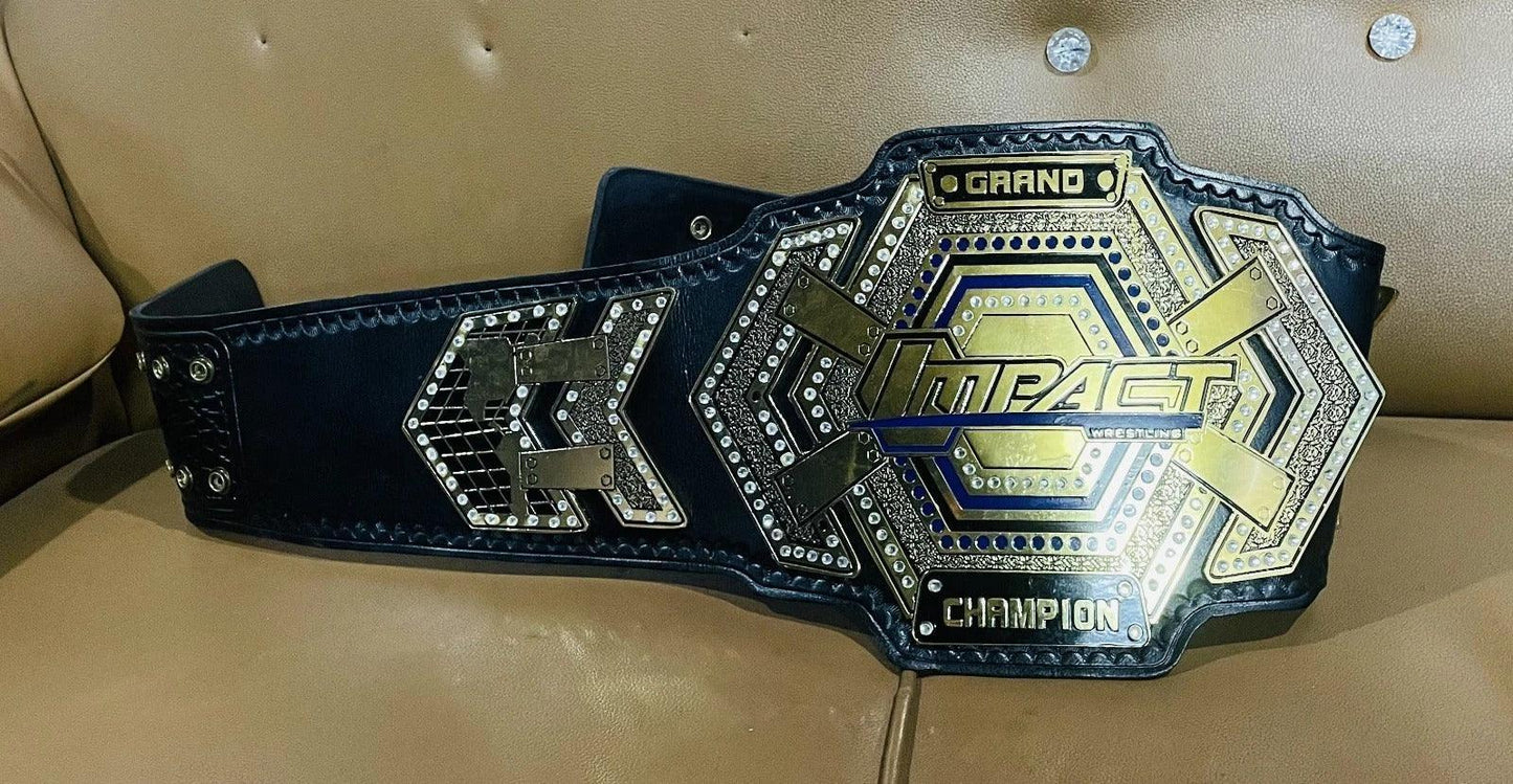 TNA Grand Impact Wrestling Champion Replica Title Belt – Adult Full Size - ELITESTRAPES LIMITED