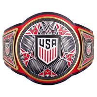 USMNT WWE Legacy Title Belt Replica – Premium Brass Championship Belt with Real Leather Strap
