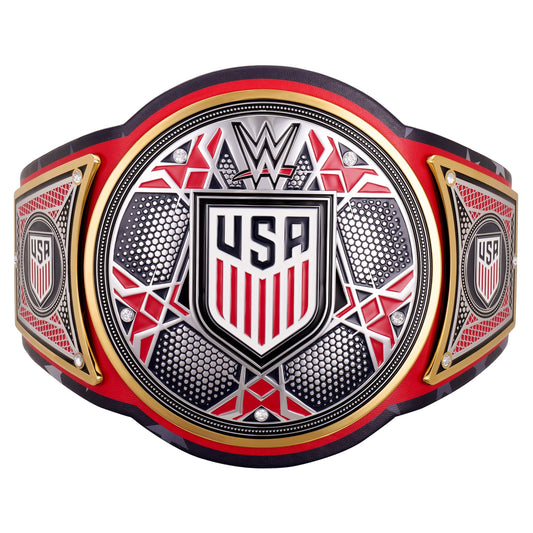 USMNT WWE Legacy Title Belt Replica – Premium Brass Championship Belt with Real Leather Strap
