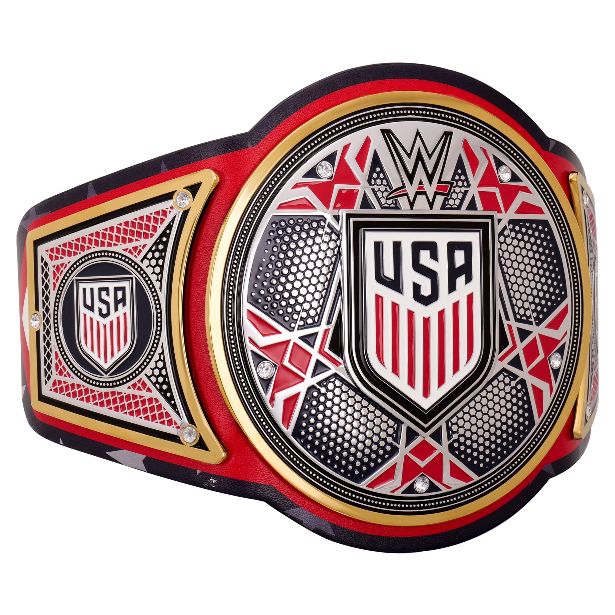 USMNT WWE Legacy Title Belt Replica – Premium Brass Championship Belt with Real Leather Strap