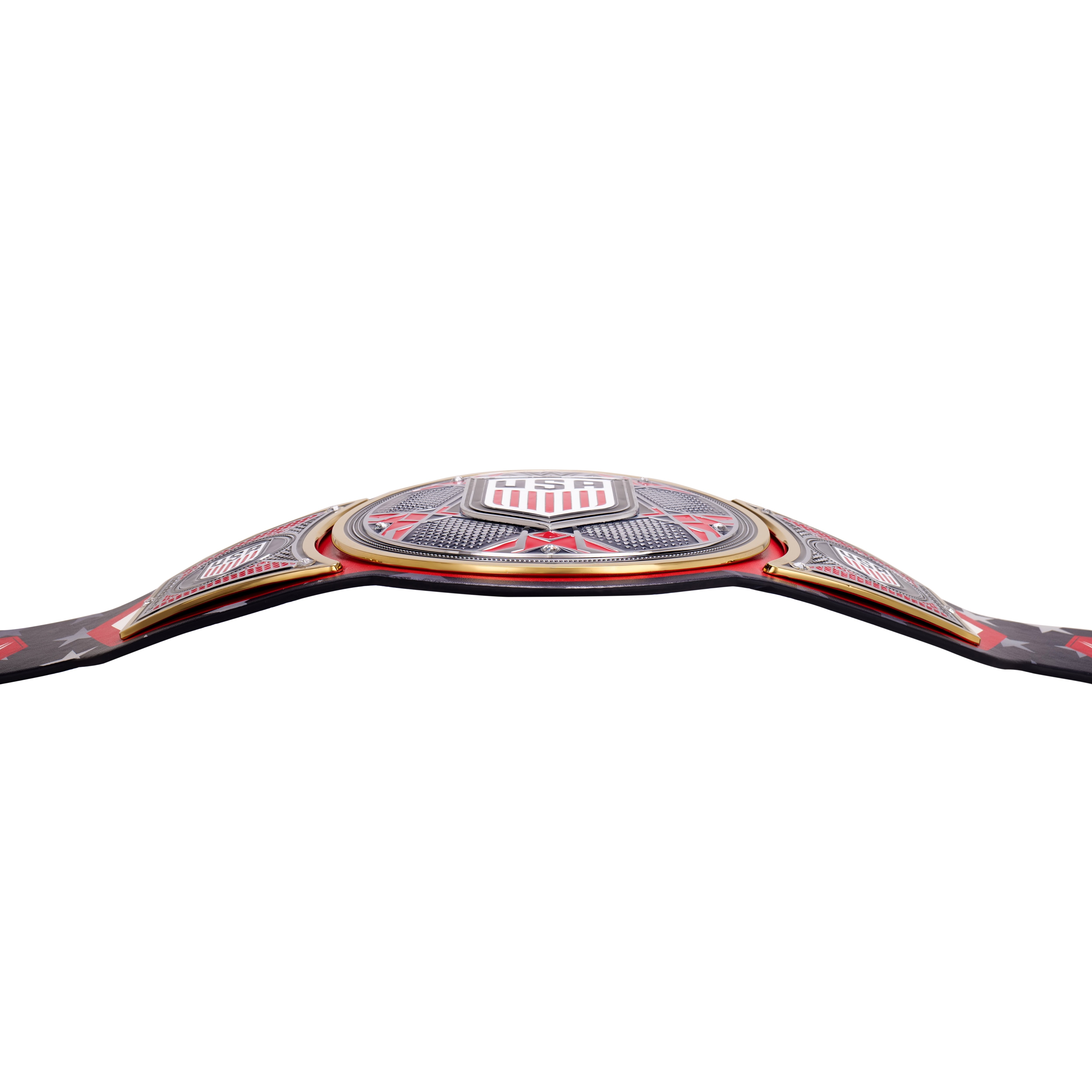 USMNT WWE Legacy Title Belt Replica – Premium Brass Championship Belt with Real Leather Strap