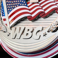 WBC July 4th Commemorative Championship Belt Replica – Premium Brass Boxing Title with Real Leather Strap