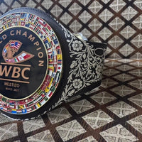 WBC Mestizo Mayo 2021 Boxing Belt Replica – 6MM Diecast Brass Plates & Genuine Leather Championship Belt
