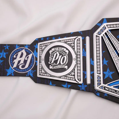 WWE AJ Styles Retirement 10th Anniversary Signature Series Replica Championship Title Belt