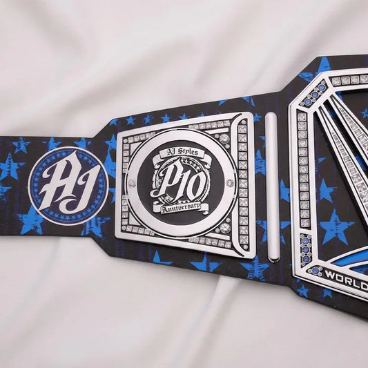 WWE AJ Styles Retirement 10th Anniversary Signature Series Replica Championship Title Belt - ELITESTRAPES LIMITED