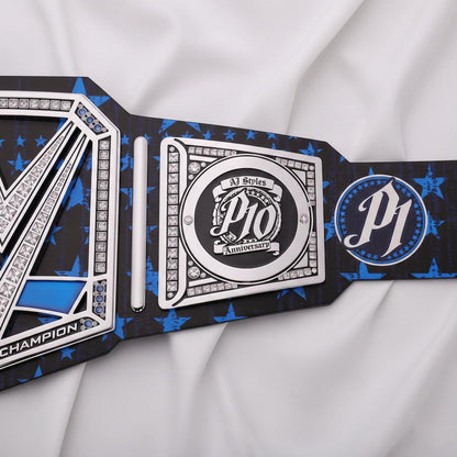 WWE AJ Styles Retirement 10th Anniversary Signature Series Replica Championship Title Belt