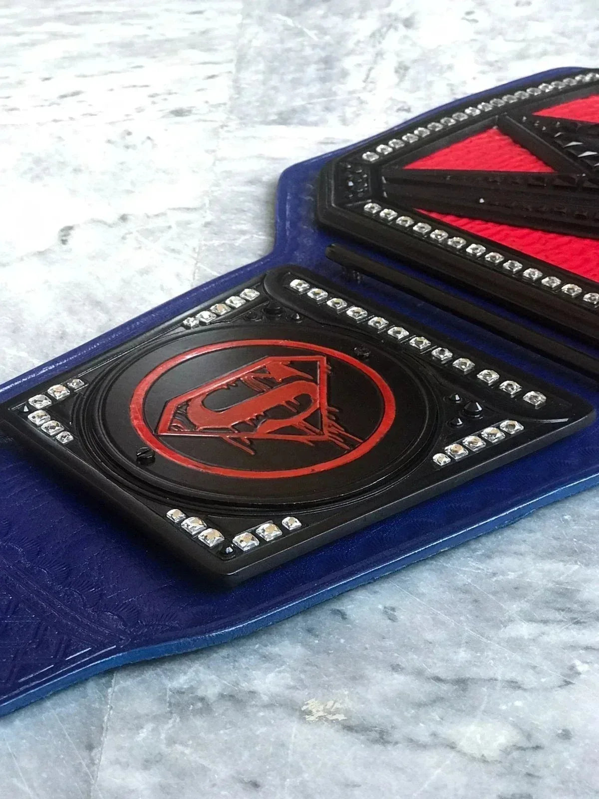 Universal Championship Replica Belt Adult Size with Superman Side Plates Premium Edition