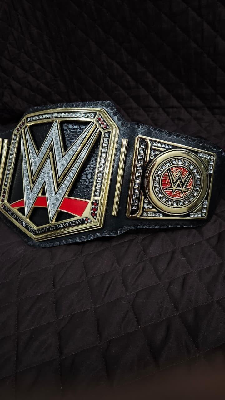 WWE World Heavyweight Championship Black Adult Size Wrestling Belt